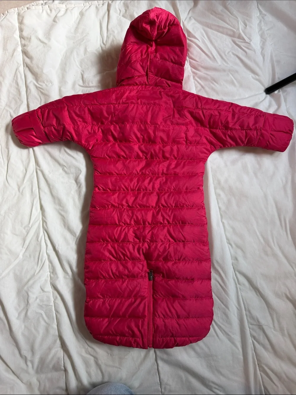 Patagonia Bright Pink Infant Hooded Bunting